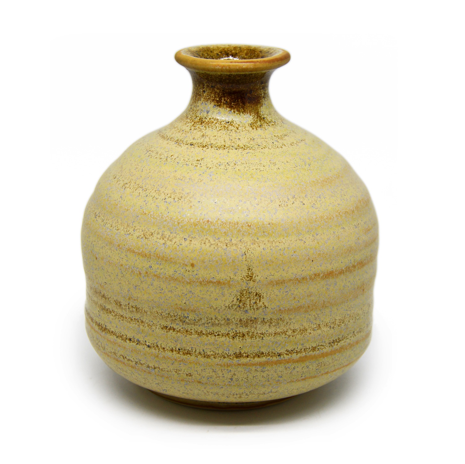 Thrown Press coin Sake vase - 0077