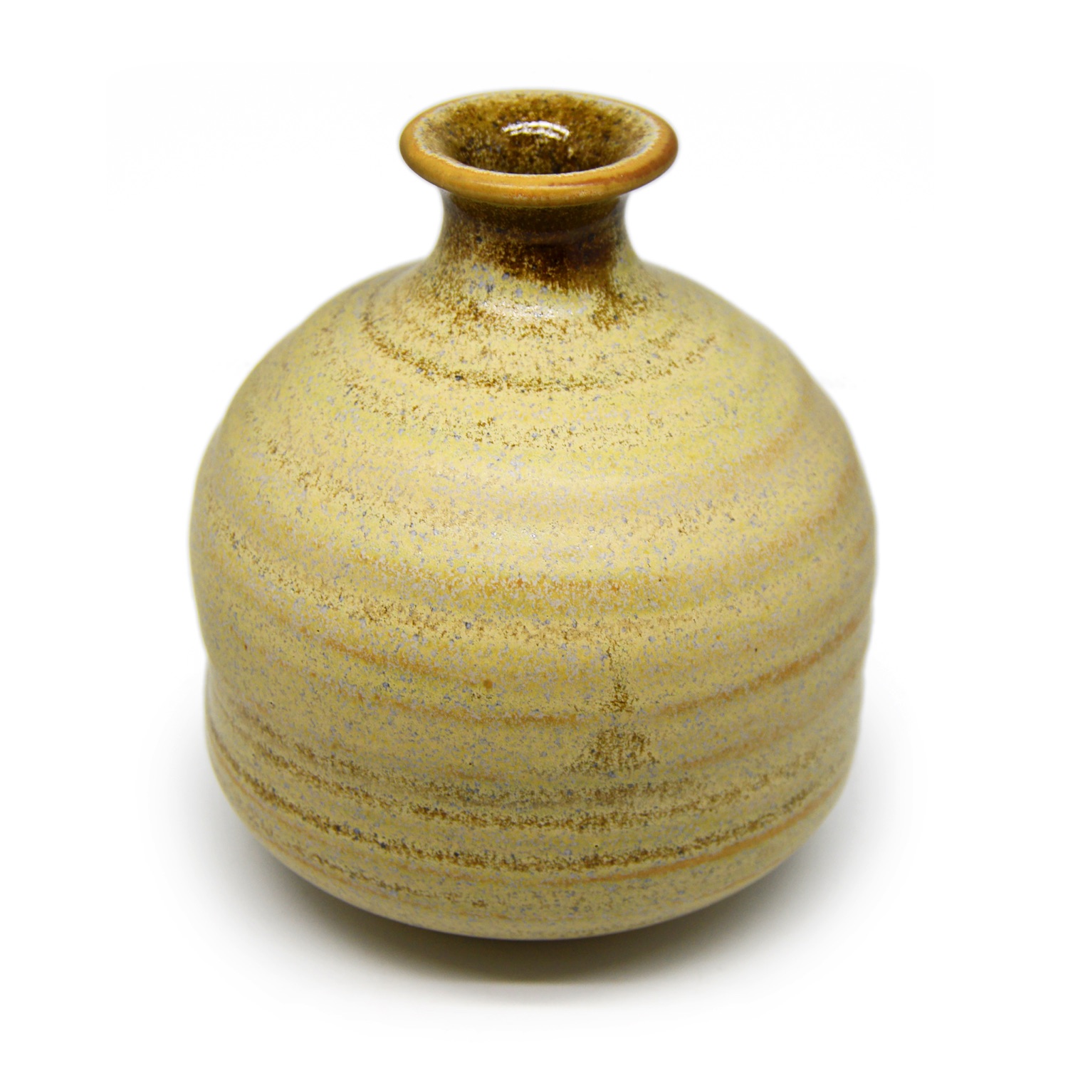 Thrown Press coin Sake vase - 0077