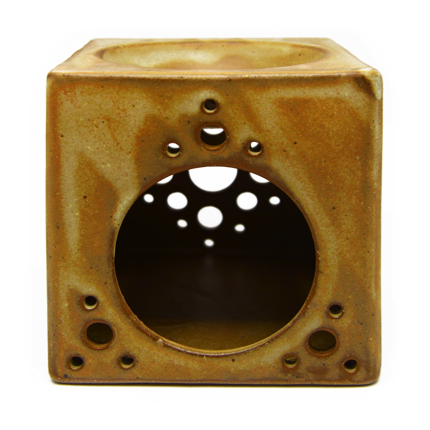 Squared oil burner  - 0077 Stoneware