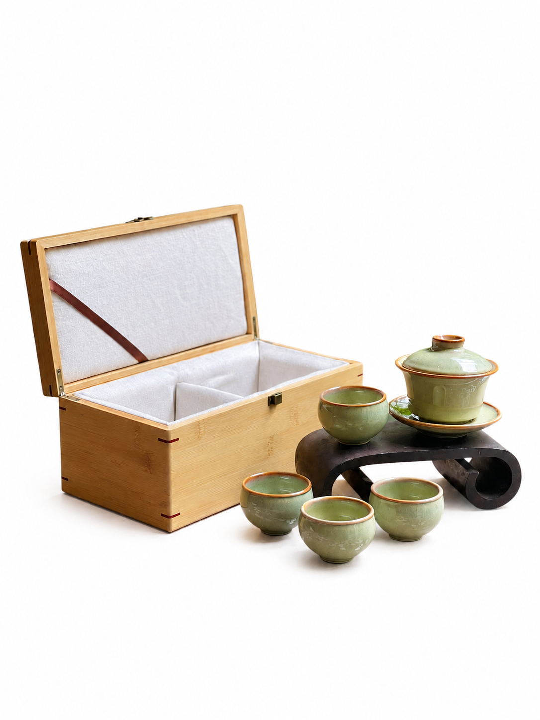 Bộ QT hộp tre khải trà - Men 0037