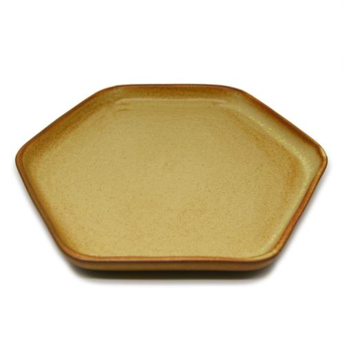 Đĩa Lục Giác Bo Góc S3 - Men 0077 Sành